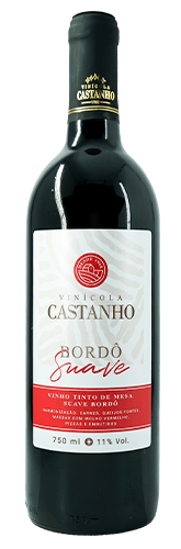 Vinho Bordô Suave - Vinícola Castanho Vinho Bordô Suave - Vinícola Castanho